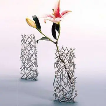 Ozdoby na kwiaty ze stali nierdzewnej w kształcie siatki